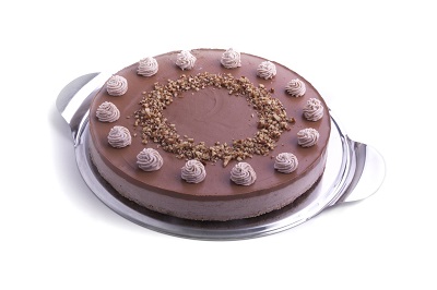raw vegan banánovo-kakaový dort celý