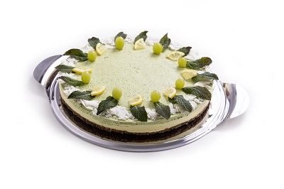 raw vegan citronovo-mátový dort celý
