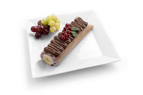 RAW vegan palačinka s ovocným a čoko krémem